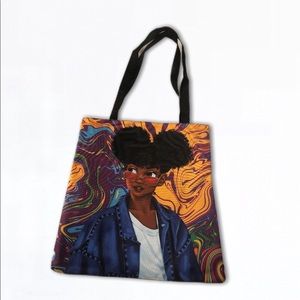 African American Trippy Tote Bag